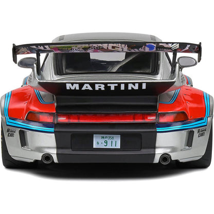 2020 RWB Porsche Bodykit Martini Grey 1:18 Scale Diecast Model Car by Solido