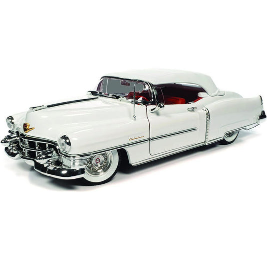 1953 Cadillac Eldorado Convertible - Alpine White 1:18 Scale Diecast Model Car by Auto World