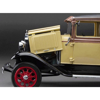 1931 Ford Model A Tudor - Bronson Yellow 1:18 Scale Diecast Model Car by Sunstar