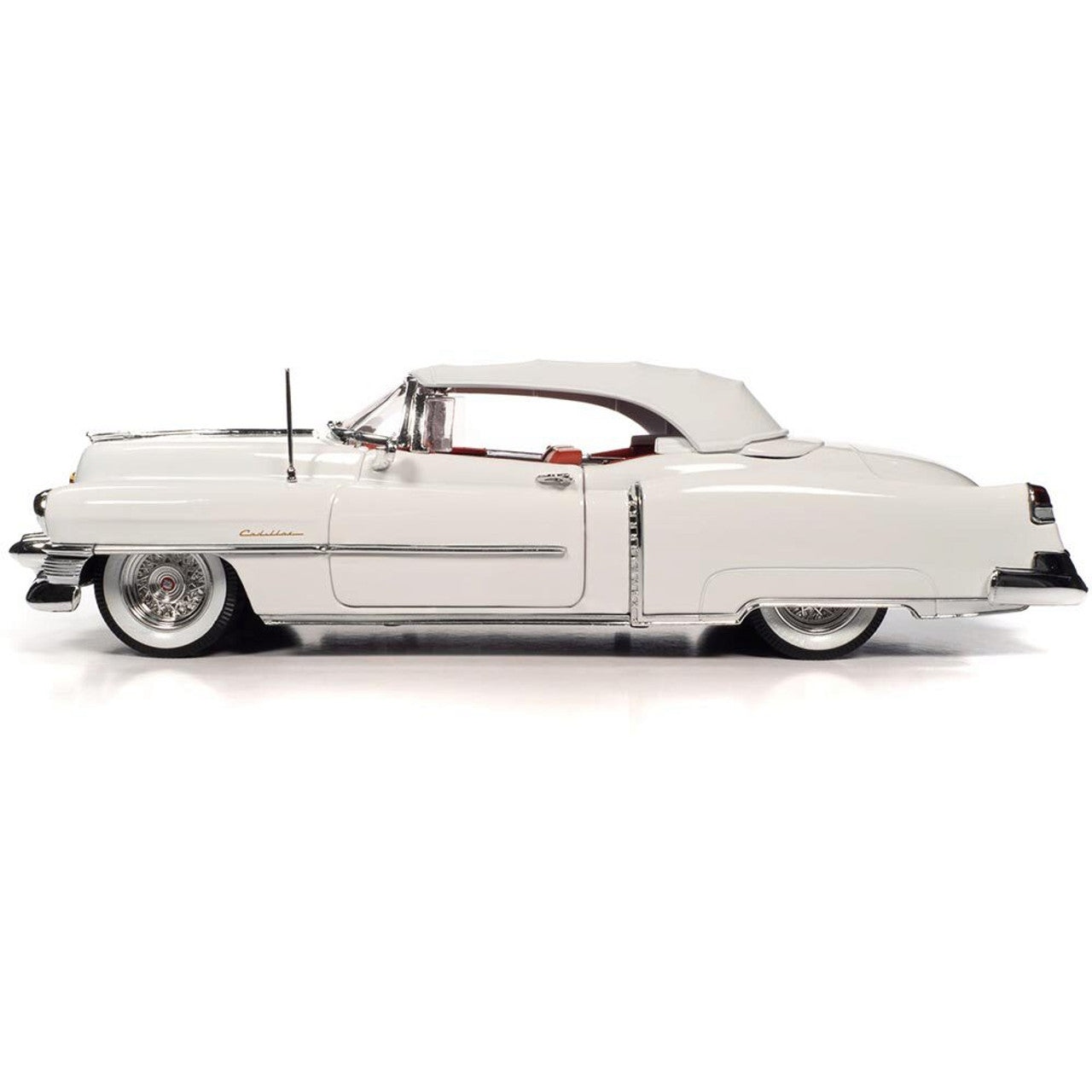 1953 Cadillac Eldorado Convertible - Alpine White 1:18 Scale Diecast Model Car by Auto World