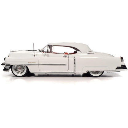 1953 Cadillac Eldorado Convertible - Alpine White 1:18 Scale Diecast Model Car by Auto World