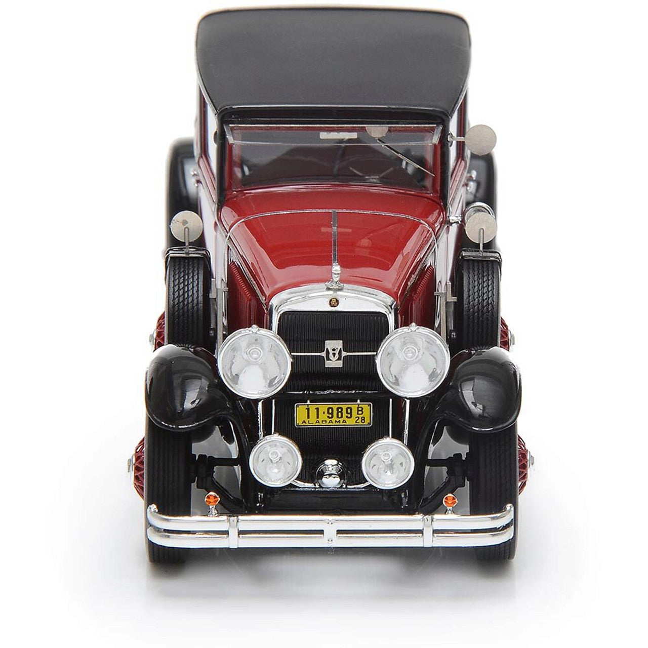 1928 Cadillac 341A Town Sedan Burgundy 1:43 Scale Cast Resin Model Car by Esval Models