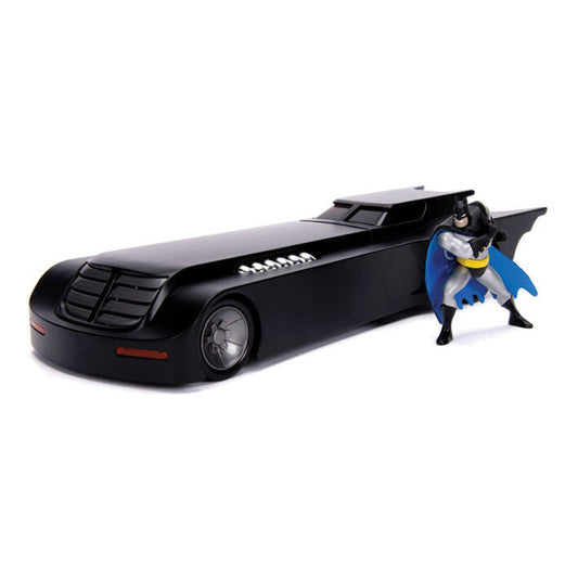 Animated Batman Figure & Batmobile 1:24 Scale Diecast Model by Jada Toys