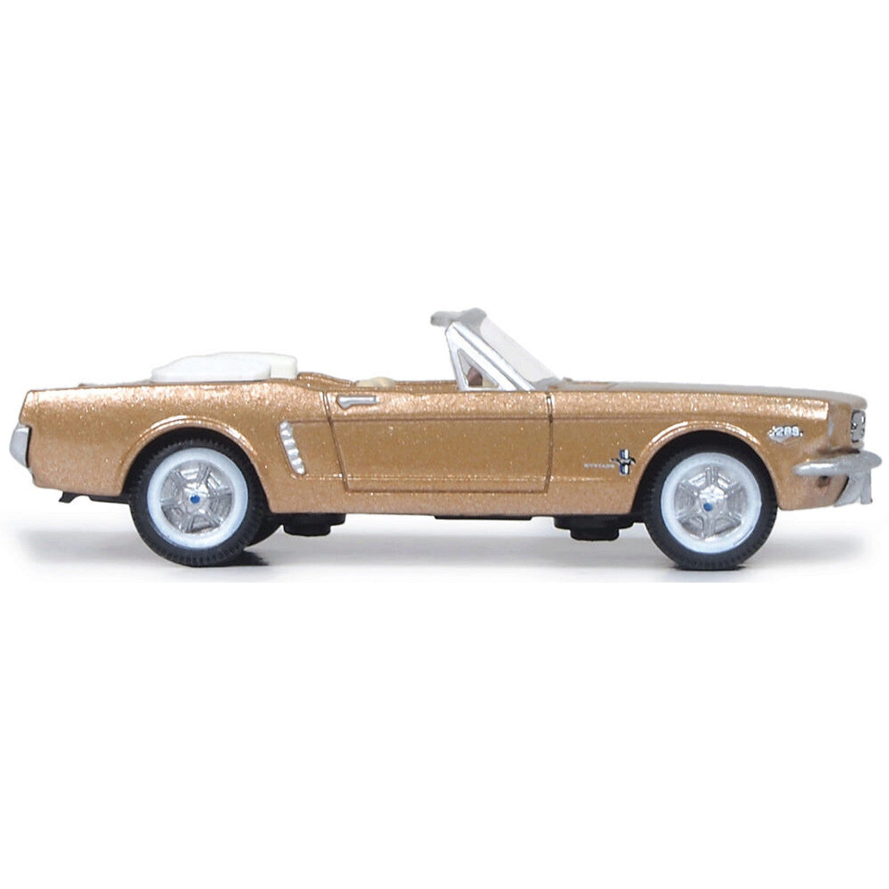 1965 Ford Mustang Convertible - Prairie Bronze 1:87 Scale Diecast Model Car by Oxford Diecast