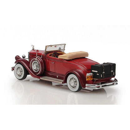 1930 Pierce Arrow Model B Roadster - Red 1:43 Scale Cast Resin Model Car by Esval Models