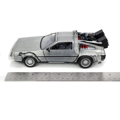Back to the Future Part 1 DeLorean Time Machine 1:24 Scale Diecast Model Car by Jada Toys