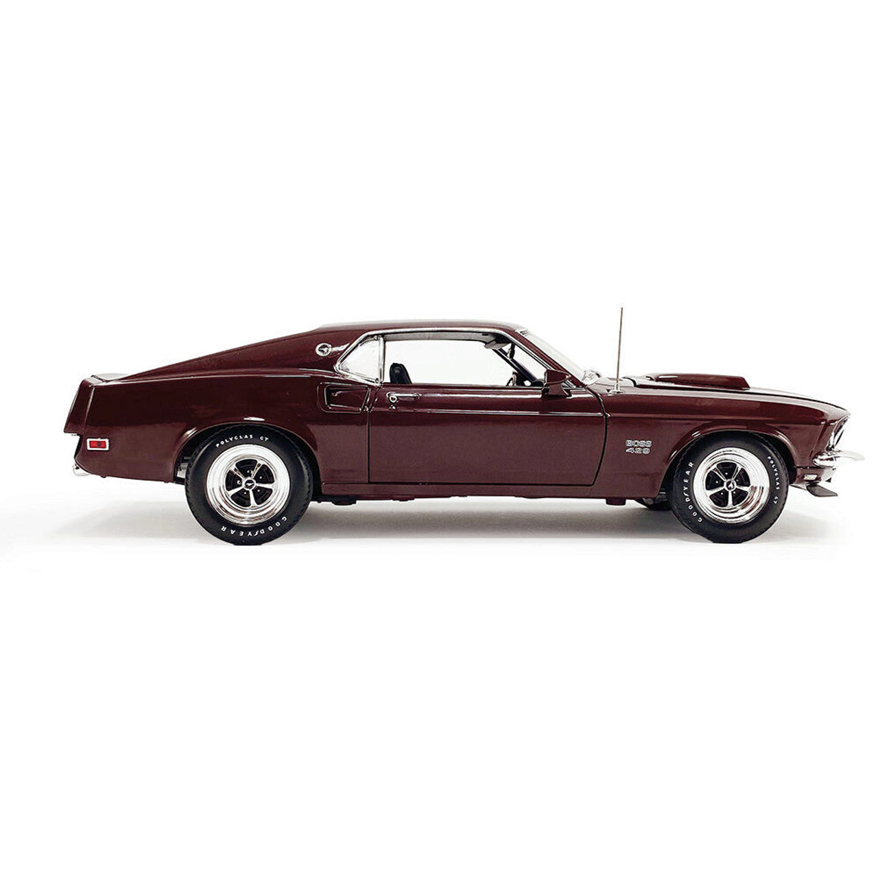 1969 Ford Mustang Boss 429 - Royal Maroon 1:18 Scale Diecast Model Car by Acme