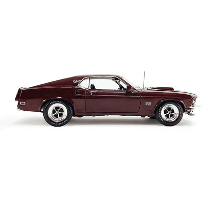 1969 Ford Mustang Boss 429 - Royal Maroon 1:18 Scale Diecast Model Car by Acme