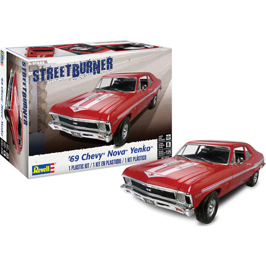 1969 Chevy Nova Yenko 1:25 Scale Plastic Model Kit by Revell