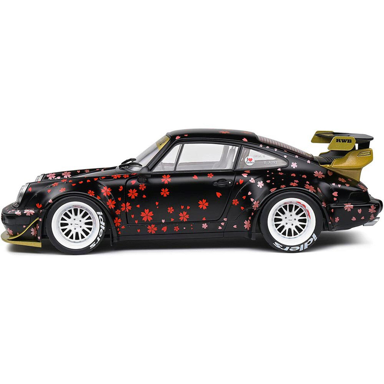 2021 RWB Body Kit - Aoki Black 1:18 Scale Diecast Model Car by Solido