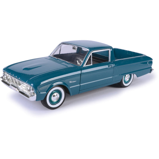 1960 Ford Ranchero  - Turquoise 1:24 Scale Diecast Model Car by Motormax