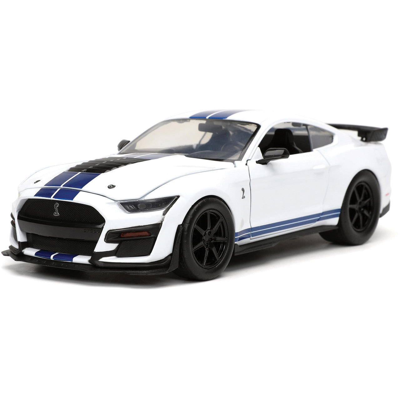 2020 Ford Mustang Shelby G.T. 500 BTM - Gloss White 1:24 Scale Diecast Model Car by Jada Toys