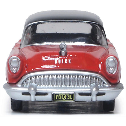 1954 Buick Century Estate Wagon - Matador Red / Black 1:87 Scale Diecast Model Car by Oxford Diecast