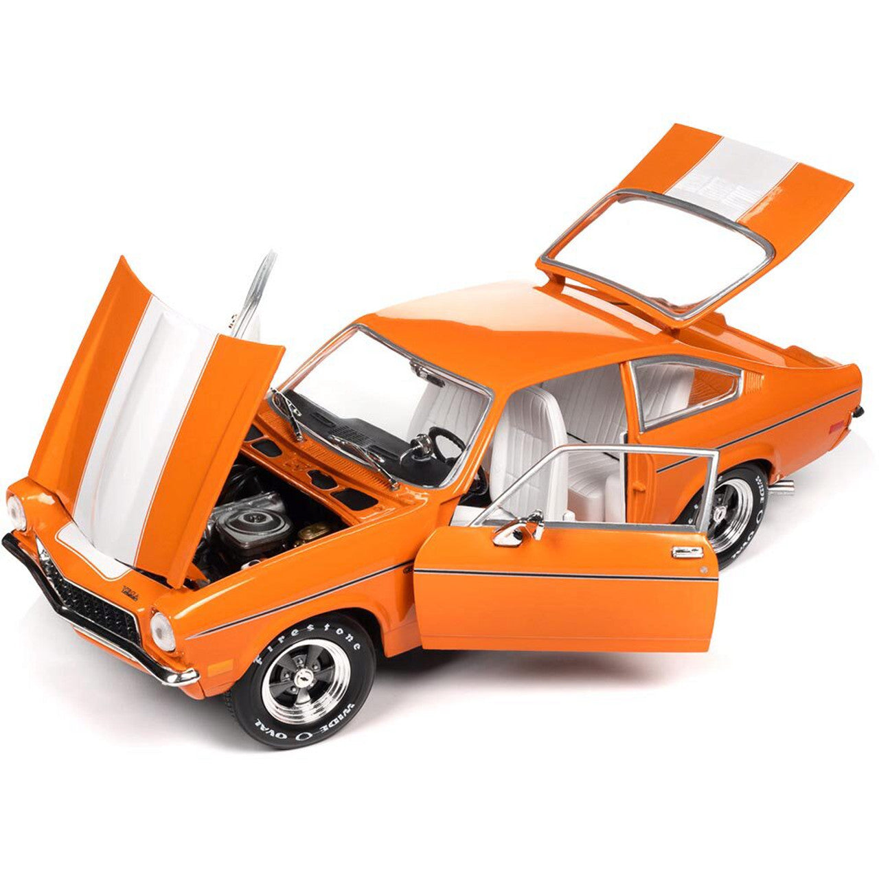 1973 Chevrolet Vega GT (Class of 1973) - Bright Orange 1:18 Scale Diecast Model Car by American Muscle - Ertl