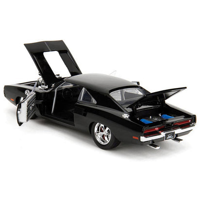 Fast & Furious Dodge Charger R/T with Dom Figure 1:24 Scale Diecast Model Car by Jada Toys