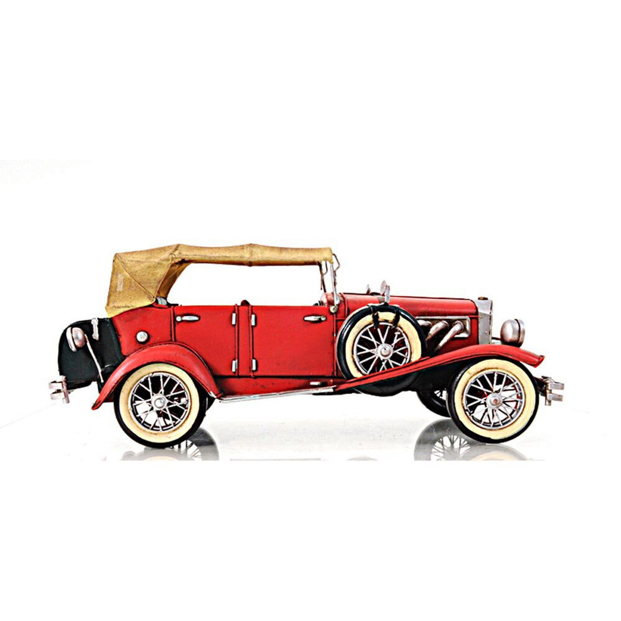 1933 Duessy - Red  Diecut Model Car by Old Modern Handicrafts