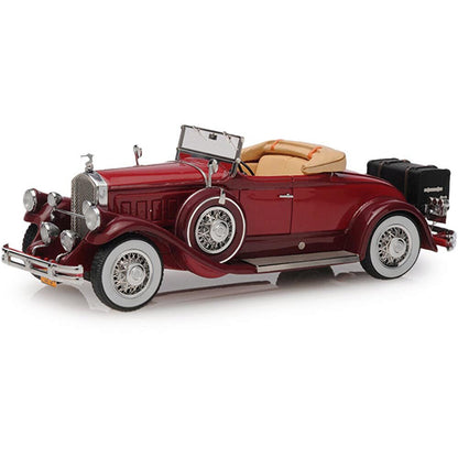 1930 Pierce Arrow Model B Roadster - Red 1:43 Scale Cast Resin Model Car by Esval Models