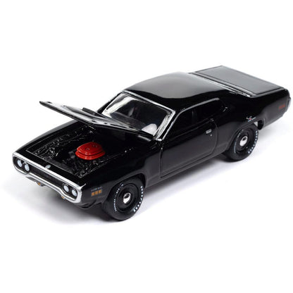 1971 Plymouth Road Runner - Gloss Black 1:64 Scale Diecast Model Car by Johnny Lightning