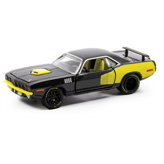 1971 Plymouth Cuda - Black 1:64 Scale Diecast Model Car by M2 Machines