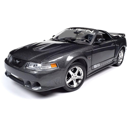 2003 Mustang Saleen S281 SC Speedster - Dark Shadow Gray 1:18 Scale Diecast Model Car by American Muscle - Ertl