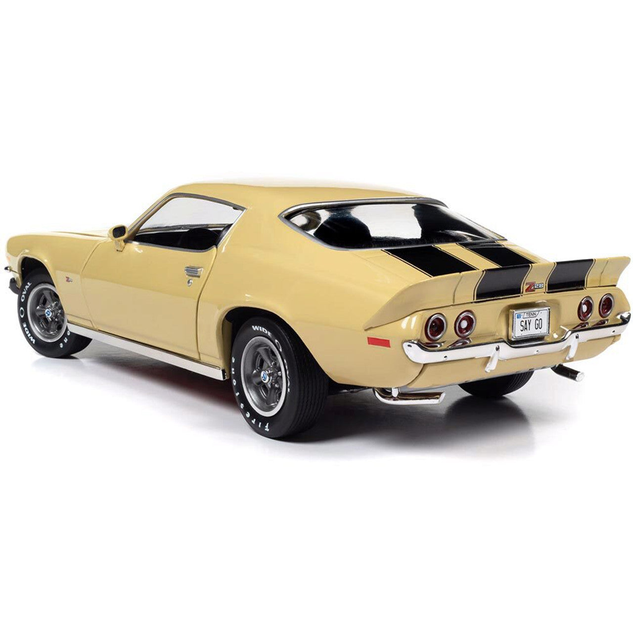 1972 Chevrolet Camaro Z/28 RS - Cream Yellow 1:18 Scale Diecast Model Car by American Muscle - Ertl