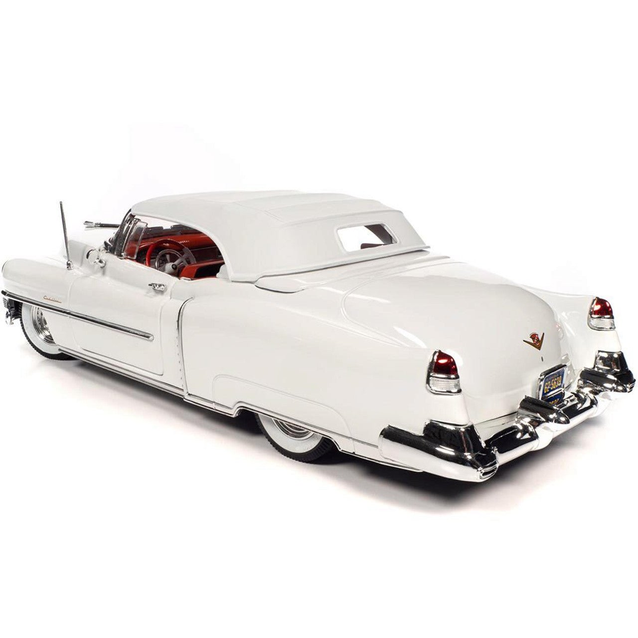 1953 Cadillac Eldorado Convertible - Alpine White 1:18 Scale Diecast Model Car by Auto World