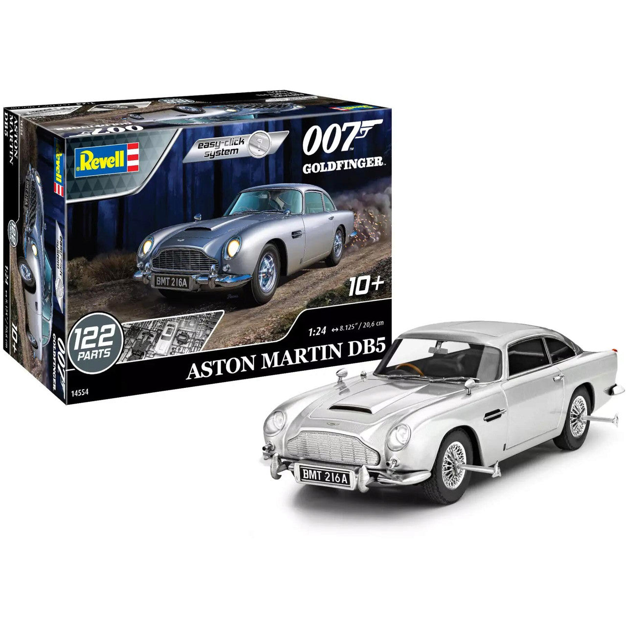 ASTON MARTIN DB5 JAMES BOND-007 Goldfinger Model Kit 1:24 Scale  by Revell