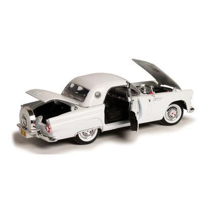 1956 Ford Thunderbird Coupe - White 1:18 Scale Diecast Model by Motormax