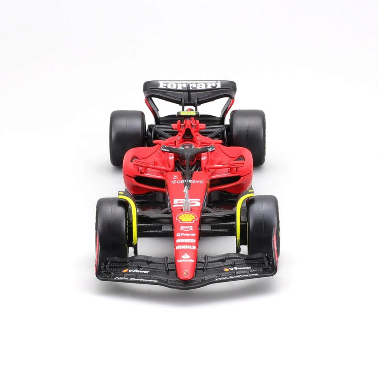2023 SFR Ferrari Team Race Car w/driver - Sainz #55 1:43 Scale Diecast Model Car by Bburago
