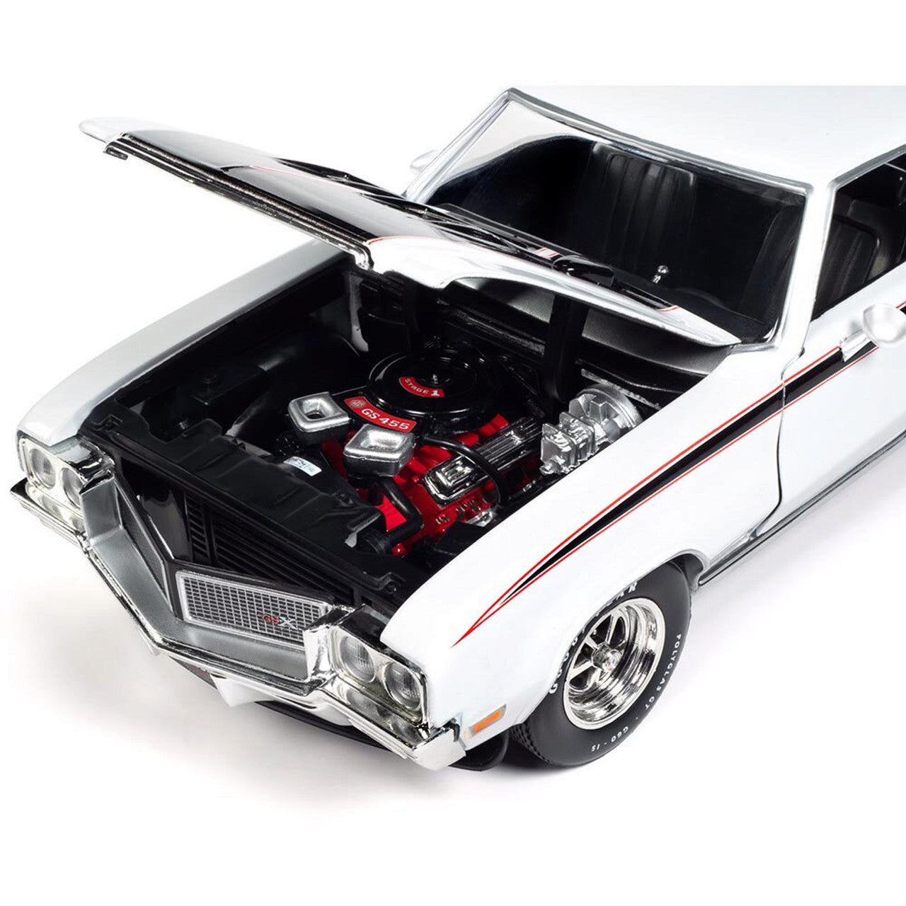 1970 Buick Hardtop GSX (MCACN) - Apollo White 1:18 Scale Diecast Model Car by American Muscle - Ertl