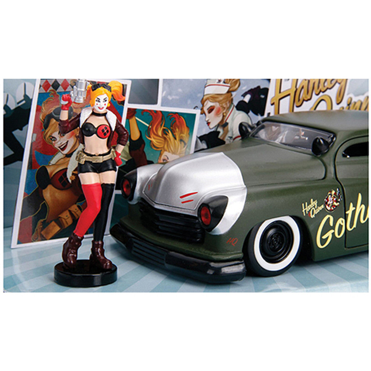 Harley Quinn 1951 Mercury Bombshell 1:24 Scale Diecast Model by Jada Toys