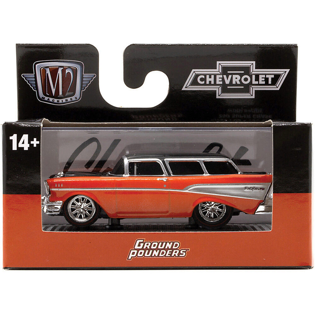 1957 Chevy Nomad - Red 1:64 Scale  by M2 Machines