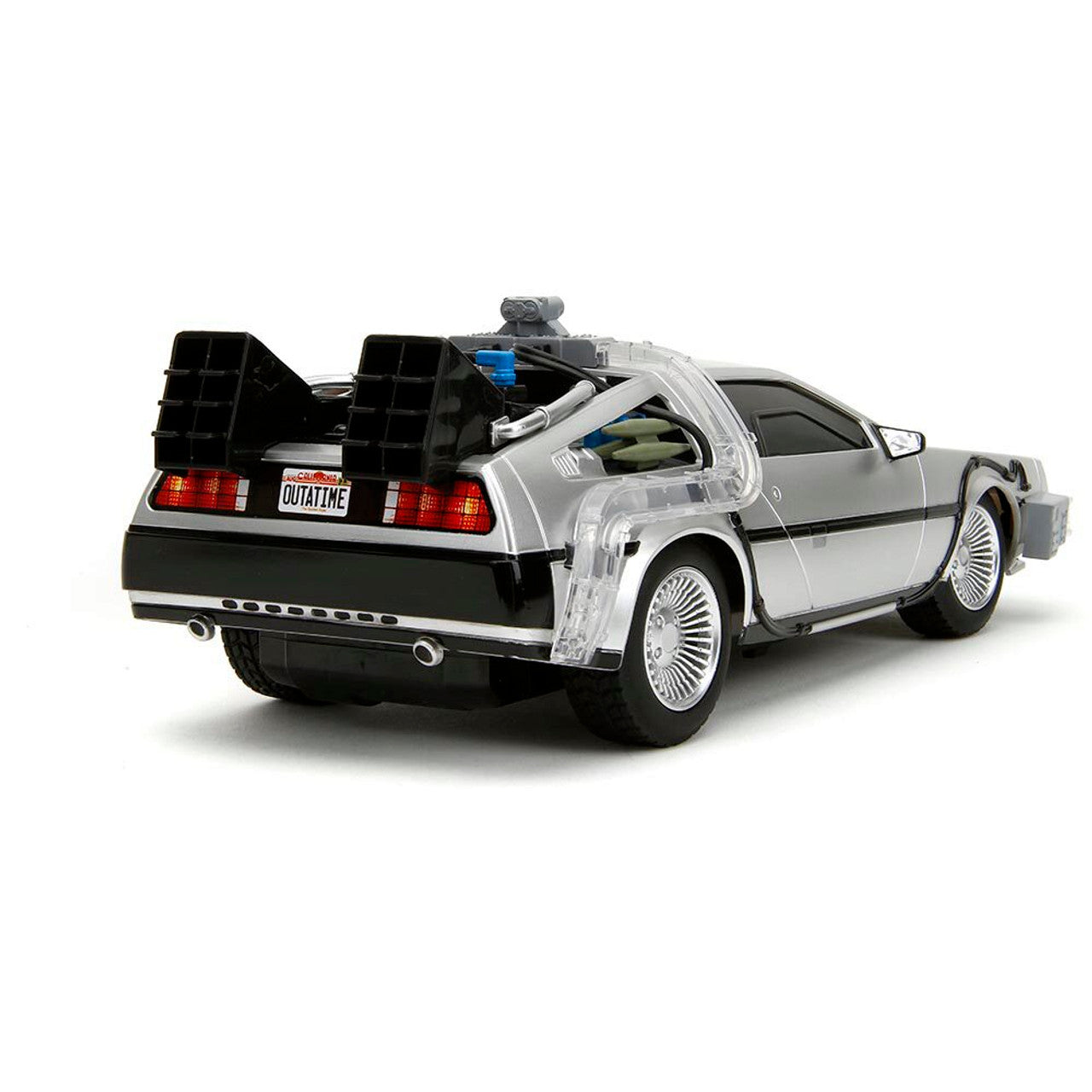 Remote Control Back To The Future Time Machine W/Light 1:16 Scale Remote Control Model Car by Jada Toys
