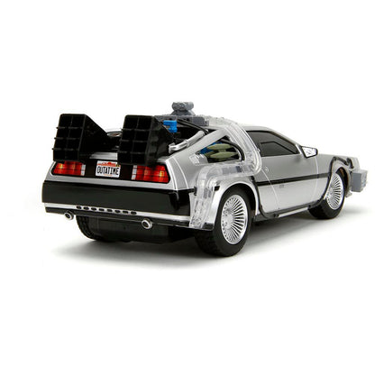 Remote Control Back To The Future Time Machine W/Light 1:16 Scale Remote Control Model Car by Jada Toys