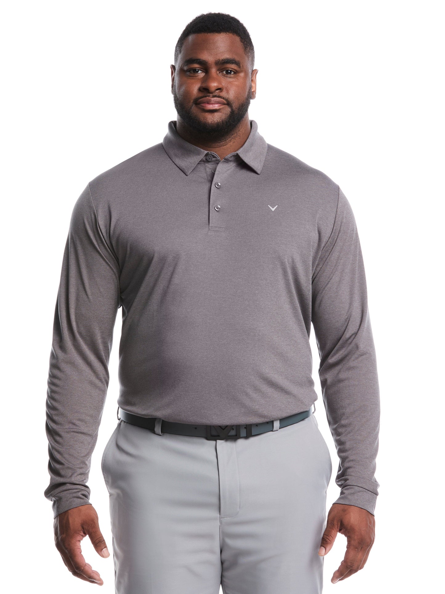 Big & Tall Swing Tech™ Essential Long Sleeve Polo