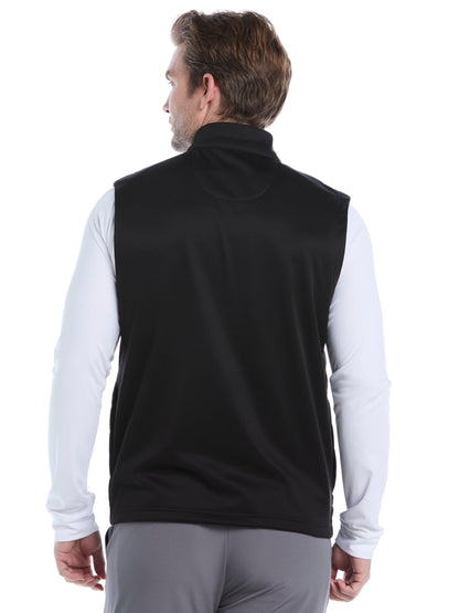 Mens Quilted Puffer Full Zip Golf Vest