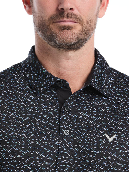 Mens Confetti Chevron All Over Polo