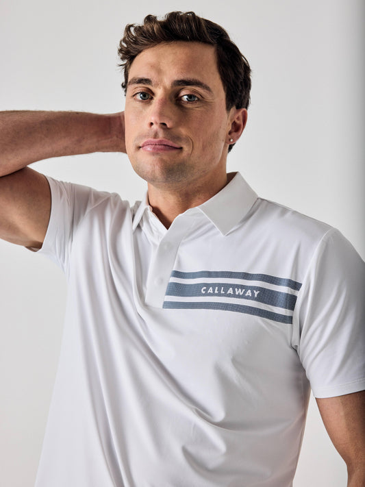 Legacy Collection™ Mens Triple Track Chest Block Golf Polo