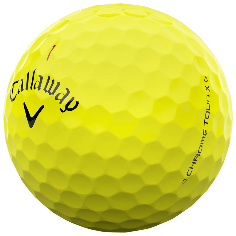 Chrome Tour X Golf Balls - Yellow - 12 Pack