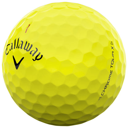 Chrome Tour X Golf Balls - Yellow - 12 Pack