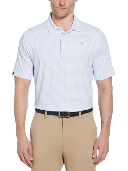 Mens Chevron Printed Polo