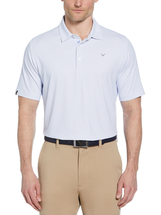 Mens Chevron Printed Polo