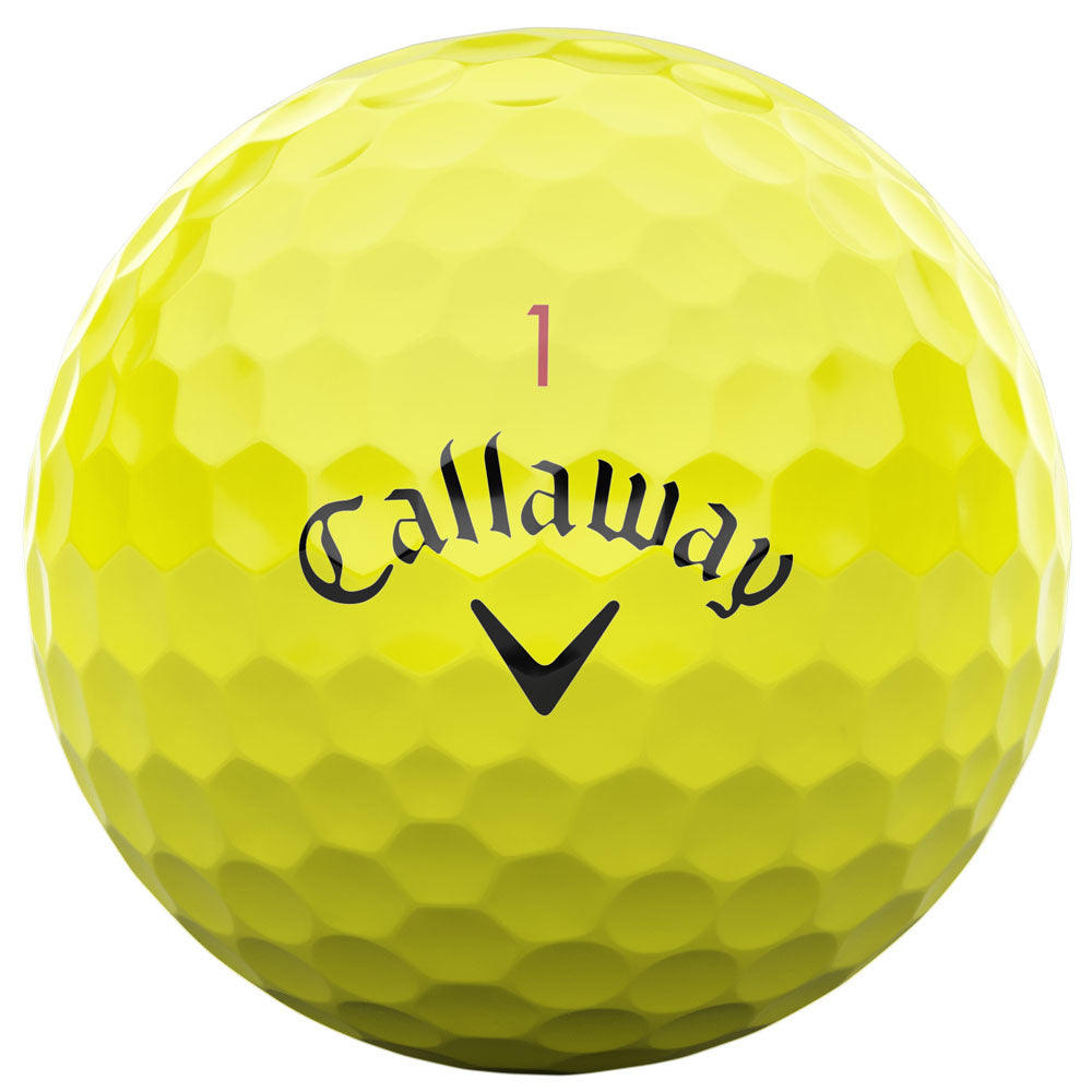 Chrome Tour X Golf Balls - Yellow - 12 Pack