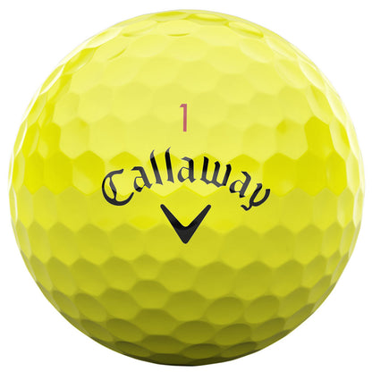 Chrome Tour X Golf Balls - Yellow - 12 Pack