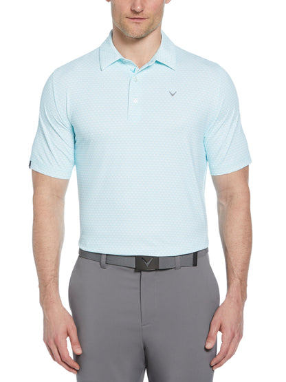 Mens Chevron Printed Polo