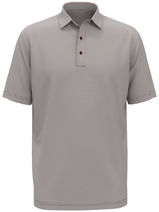 Mens Fine Line Stripe Golf Polo