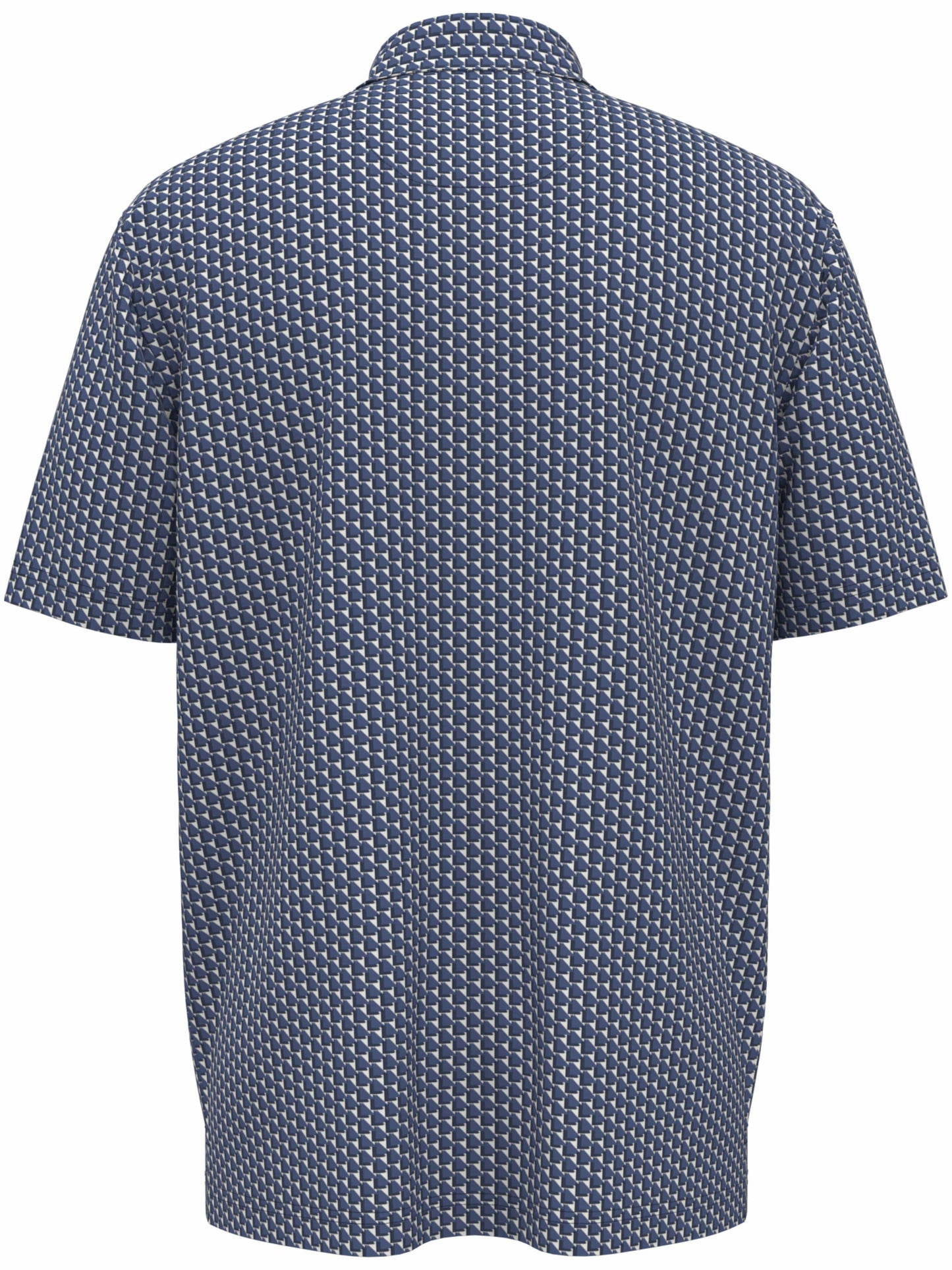 Mens All Over Chevron Geo Polo