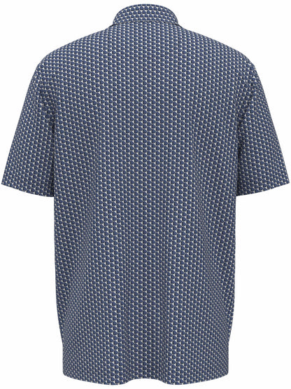 Mens All Over Chevron Geo Polo