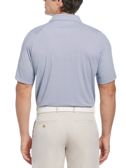Mens Chevron Printed Polo