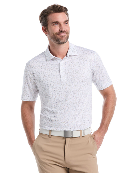 Mens Confetti Chevron All Over Polo